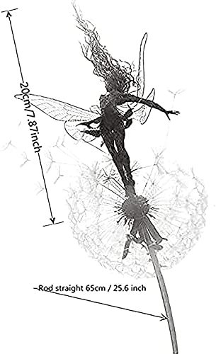 Bdrkcc Fairies Dandelions Garden Art Sculpture Dance Yard Decorations Stainless Steel Garden Fairy Ornaments Garden Dandelion For Outdoor Decoration Metal #TOP1