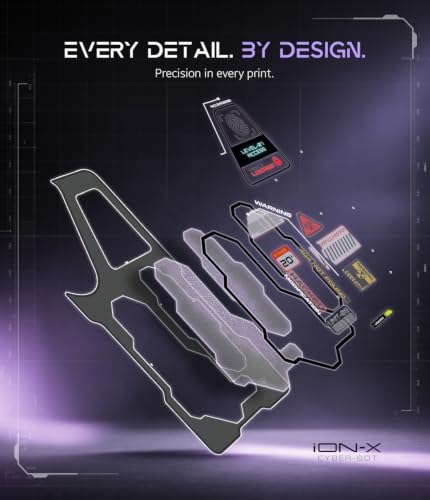 Image of KAPAVER iON-X Back Cover Case Compatible with Samsung Galaxy A18 /M17 5G /F17 5G /A17 /A17 5G (TPU + Poly Carbonate | Cyber Bot Smoke Black)