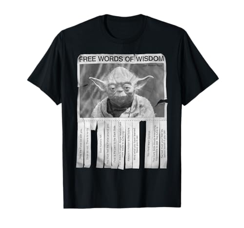 Star Wars Yoda Poster Words Of Wisdom Graphic T-Shirt T-Shirt