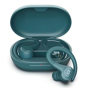 JLab Go Air Sport+ Kopfhörer Bluetooth, Sportkopfhörer 35+ Std., True Wireless In Ear Kopfhörer kabellos für Läufer, Joggen, IP55-schweißresistent, USB-C Ladecase, Be Aware-Modus, Blaugrün