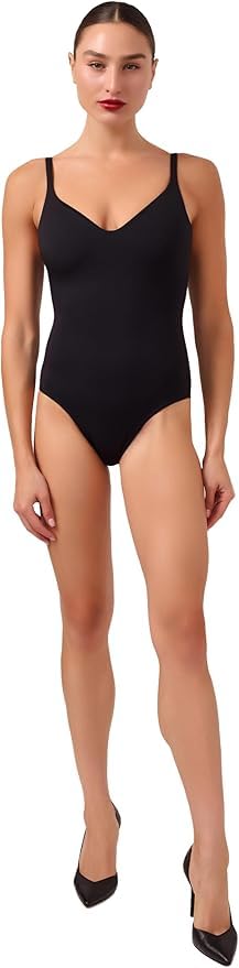 Wolford Mat De Luxe maillot de bain 4W7225 noir une pièce gainant chic