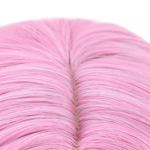 Image of PATTNIUM Kids Light Pink Wig Girls Short Wavy Pink Bob Wig Heat Resistant Synthetic Hair Wigs for Cosplay Party