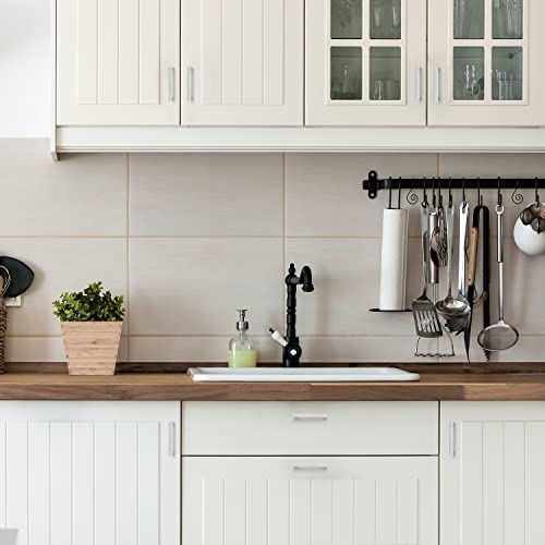 Image of Ravinte 20 Pack 3-1 /2 Inch Square Cabinet Handles Satin Nickel Pulls Brushed Nickel Drawer Pulls Kitchen Cupboard Hardware for Cabinets Cupboard Drawer Handles