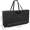 GOBUROS Cornhole Carrying Case Fits Regulation Size Board, Cornhole Carrying Bag with Front Sandbag Pockets, Two-Ways Zipper and Padded Shoulder Strap, Only Bag