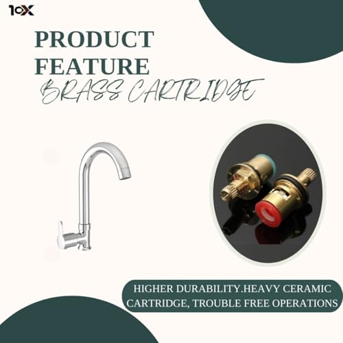 Image of 10x Swan Neck ST-9889 for Kitchen /Bathroom Table Mounted (Silver)