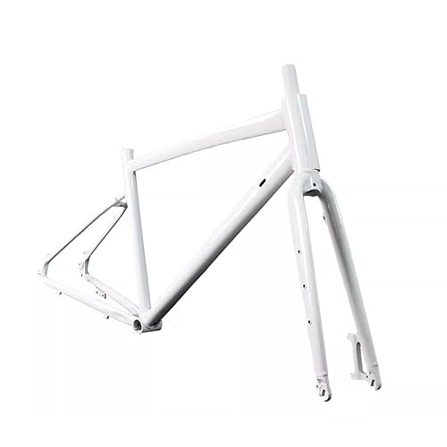 HWEVDHJ Gravel Road Bike Frameset 700C Disc Brake Aluminum Alloy Bicycle Frames 48cm Cyclocross Bike Frame with Fork Routing Internal Quick Release 135mm