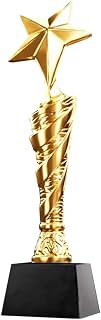 Pentagram Trophy customised Trophies Competition Awards Trophies Sales Team Trophies Free Engraving (Color : A, Size : 8 * 30cm)
