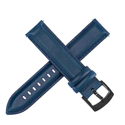Image of OTTOODY Leather Watch Bands Quick Release, Elegant Top Grain Leather Watch Straps for Men & Women, Choice of Color & Width - 18mm, 19mm, 20mm, 21mm or 22mm Wristbands Bracelet for Watch & Smartwatch