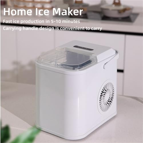 Fabricadora portátil de hielo auto-limpiante, gris miniatura 6