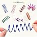 Kitys Fatch 12PCS 12Colors Cat Spring Toys for Indoor Cats, Interactive Coil Springs for Self Play, Durable Heavy Plastic Cat Spiral Spring, Hunting, Biting, Swatting Creative Kitten Toy.