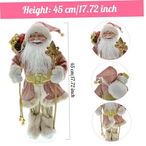 Figurines du Père Noël 45 cm réaliste poupée de décoration table