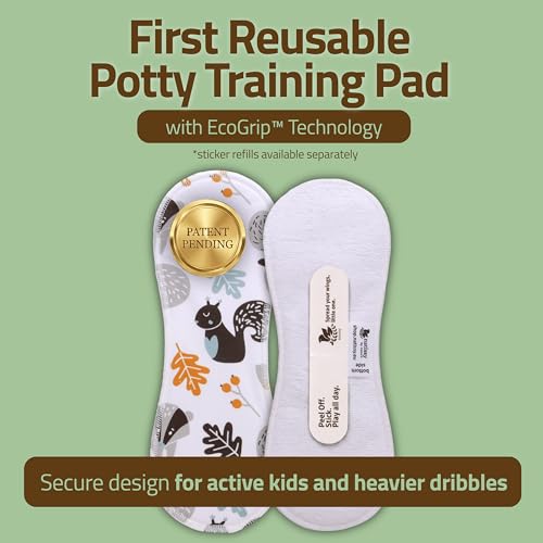 Reusable Potty Training Pads for Toddlers with Stay-Put EcoGrip – Made in EU (Secure Fit 8-Pack), Extra Coverage for Bigger Daytime Leaks, Built for Active Kids, Turn Any Underwear into Training Pants — view 3