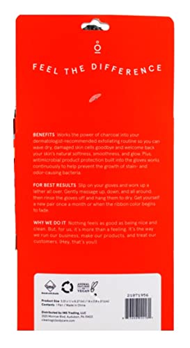 Clean Logic Exfoliating Body Gloves Charcoal Infused (Pack Of 2) #TOP1
