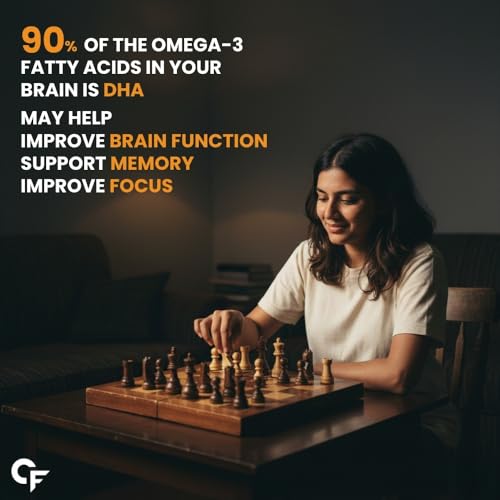 Image of Carbamide Forte Veg Omega 3 2000mg | Plant- Based Omega 3 Supplement with 20% Algal DHA | Supports Heart, Brain & Eye Health - 120 Capsules (Pack of 2)