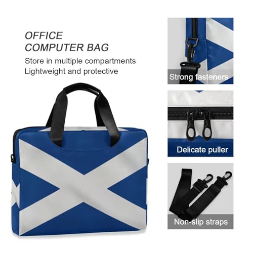 Maletín para portátil azul con bandera de Escocia 15.6" miniatura 6