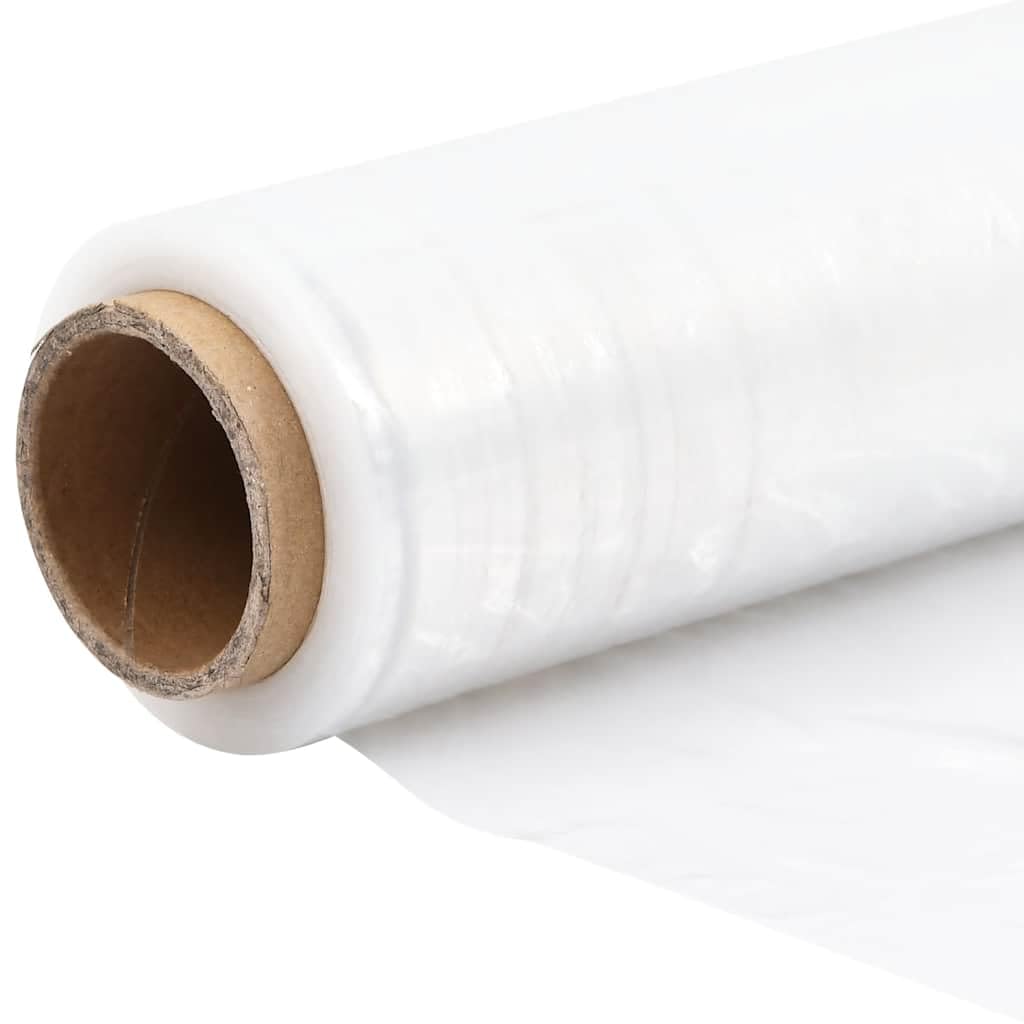 vidaXL Film Estensibile 6 pz Trasparente 30 μm 50 cm x 300 m, pellicola da avvolgimento, pellicola per mobili, pellicola per avvolgimento