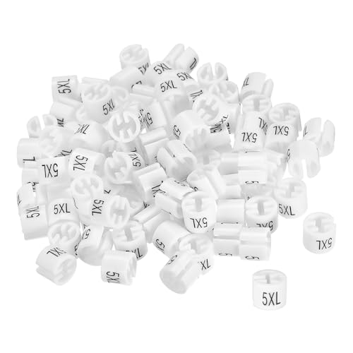 uxcell ߗރnK[}[J[ 5XLTCY^O 3.5mmbhɓK ߗރTCYnK[Nbv ߗނ̐Fx ߗރnK[p zCg 160