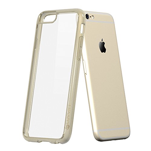 Luvvitt Iphone 6S Plus Case, [Clearview] Hybrid Scratch Resistant Back Cover With Shock Absorbing Bumper For Apple Iphone 6/6S Plus - Champagne Gold #TOP2
