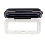 EnrockMarine EMCWT1 Universal in Dash Water Resistant Waterproof Tinted Radio Shield Receiver Cover (White Base)