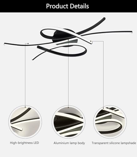 Plafonnier LED moderne pour éclairer chaleureusement votre chambre à coucher