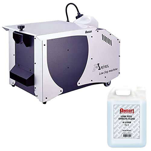 Antari Ice-101 Low Fog Machine Bundle With Antari Fll-4 Low Fog Effects Fluid For Fog Machines (1 Gallon, Blue Formula) #TOP10