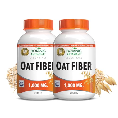 Botanic Choice Oat Fiber Supplement Digestive Support Regularity Pack of