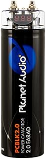 Planet Audio PCBLK2.0 – 2 Farad Car Capacitor For Energy Storage To Enhance Bass Demand From Audio System