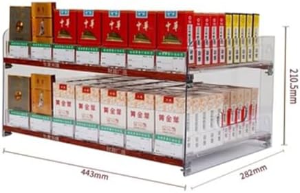 Multifunctional Automatic Cigarette Pusher Shelf for Market Store Retail，Convenience Store Cigarette Shelf Cigarettes Organiser Holder, Auto Cigarette Pusher Cigarette Display Holder, Superm