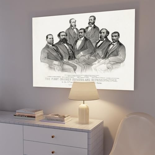 Impression sur toile First African American Senators 61x91,4 cm
