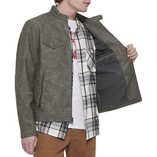 Image of Levi's Men's Faux Leather Racer Jacket