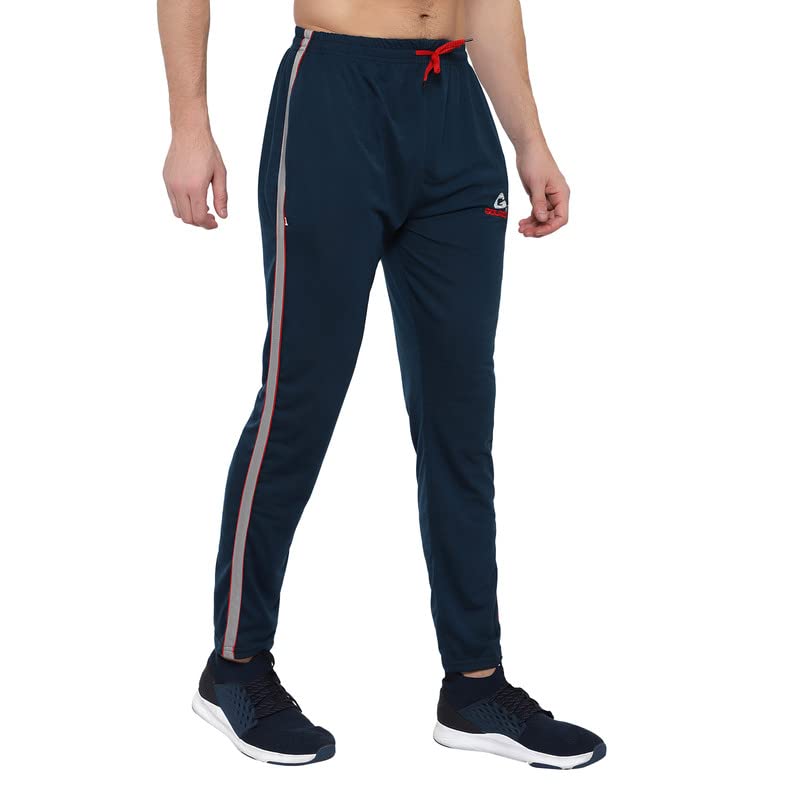 Image of GOLAZO Regular Fit Multicolor Cotton Track Pants for Men with Comfort and Style in Your Athelisure Wear