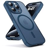 Ya en manzanajugosa.com: Oududianzi-Funda para iPhone 15 Pro Compatible con MagSafe, Funda Trasera Translúcida de PC, TPU Silicona Bumper, Carcasa de Protección Militar Anti-Choques Antigolpes-Azul