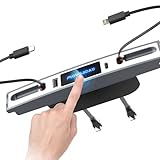 Mowlicas Upgrade Touch Switch Design for Tesla USB Hub (White), Retractable Charge Hub is Necessary Tesla Model 3/Y Accessories (2024-2021) but not Highland or Juniper Compatible, Tesla Gifts
