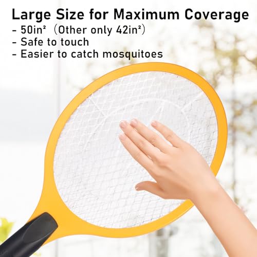 image for GameXcel Electric Fly Swatter Handheld Bug Zapper - Indoor Outdoor 20i