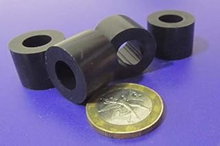 Black LDPE Spacer, Unthreaded, 3/8