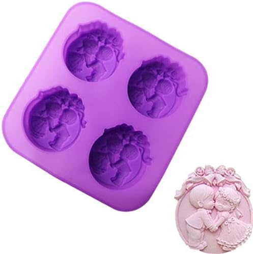 Miniatura 4 de Molde de silicona para niños de flores, moldes de jabón de silicona, moldes de jabón de silicona, moldes para manualidades de boda, moldes de jabón