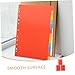 TEHAUX 3sets Binder Dividers Detachable Tabs Level Index Dividers for Easy Document Organization Compatible All Files for Students and Professionals
