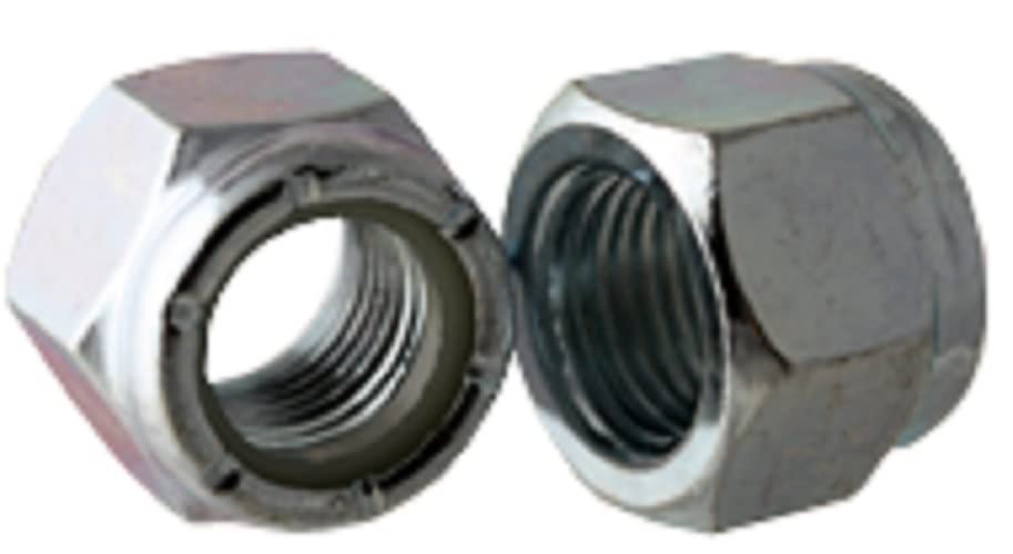 M8-1.25 Metric Stainless Nylon Insert Lock Hex Nut Stainless Steel A2 DIN985 (Quantity: 900 pcs)