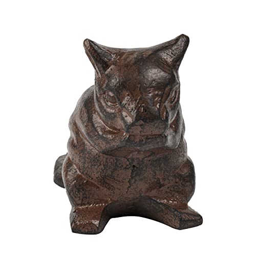 Decorative Door Stopper Security Wedge - Heavy Duty Cast Iron Squirrel Door Stops Wedge For Bottom Of Door Black Cute Doorstop Door Stoppers For Bottom Of Door 6 X 2.25 X 3.25 Inch Guichifun #TOP3