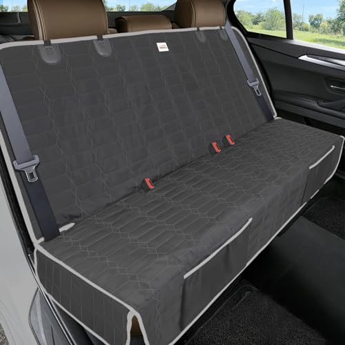 Relidura Bench Seat Cover for SUV Waterproof Seat Cover for Dogs in Car Non-Slip Dog Car Seat Cover for Back Seat Heavy Duty Protector for Rav4/CRV/Subaru Rear Seat Covers for SUVs