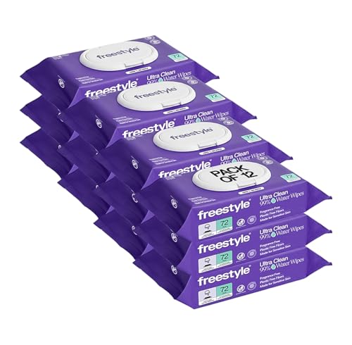 Image of Freestyle Soft Jumbo Baby Wipes, Hypoallergenic and Unscented, Water-Based Wet Wipes for Babies, Finely Suited for Sensitive Skin, Thick & Oversized, Pack of 12, 72 Wipes Per Pack