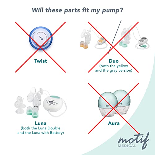 Motif Medical Breast Milk Storage Bottles - Two 160Ml Bottles With Sealing Discs - Milk Collection Containers - Compatible With The Luna Breast Pump #TOP5