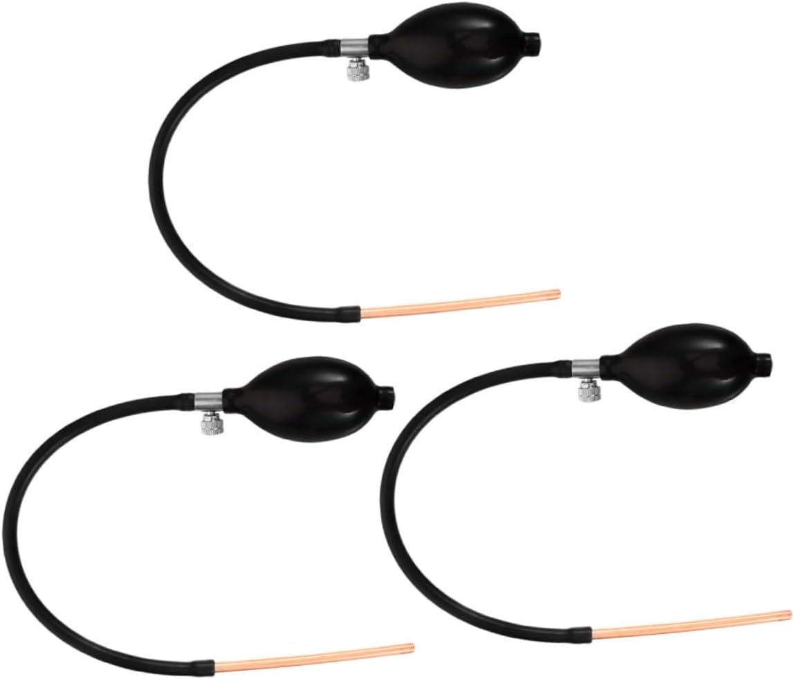 Mikinona 3pcs Sugar Blowing Pump Tools Extended Copper Tube for Crafting Sugar Art Bakeries and Candy Shops Manual Blowing Equipment for Unique