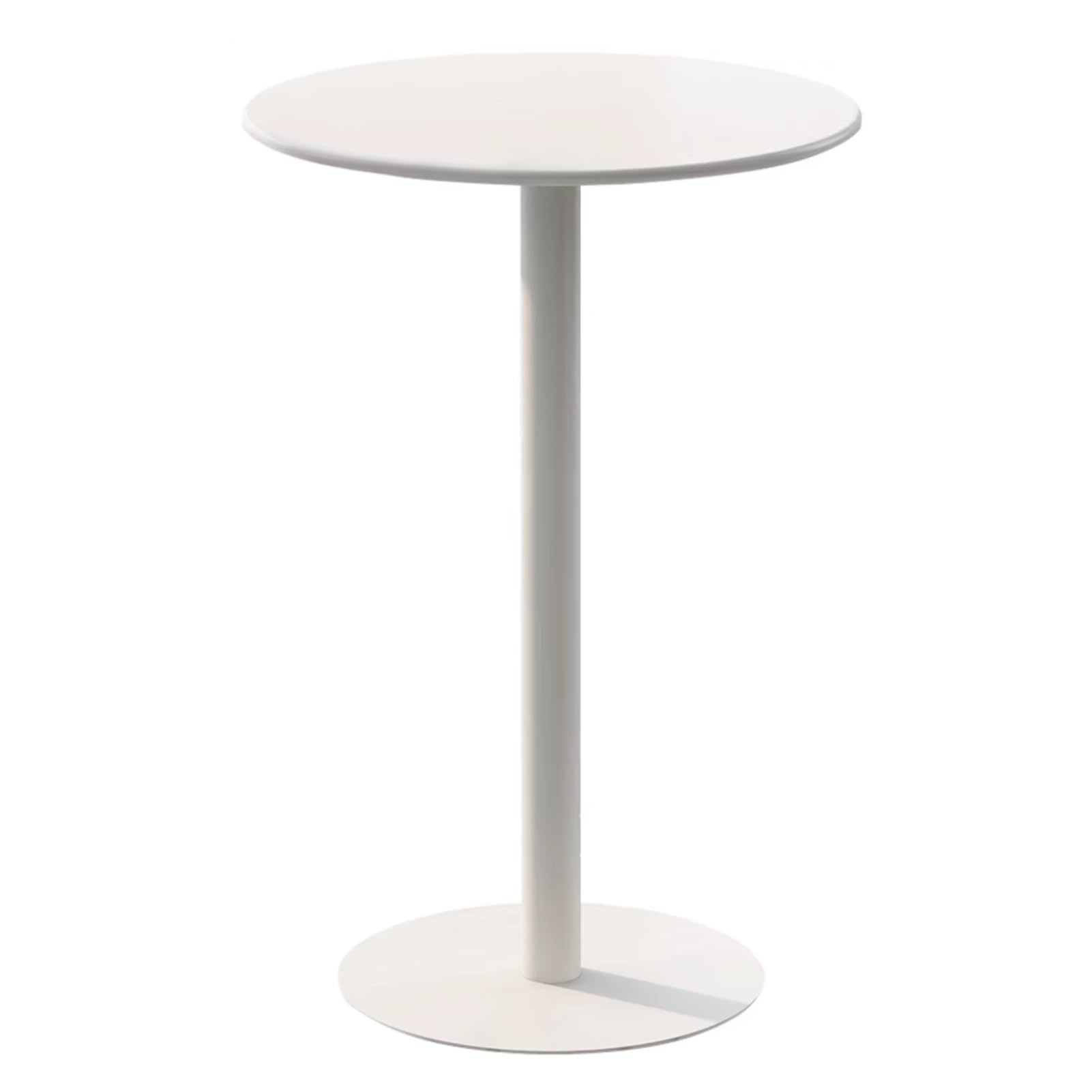 Table de bistrot ronde avec piètement métallique pour salle à manger et meuble de bar