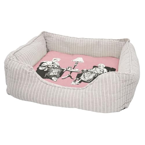 Couchage moelleux chat et chien imprimé en France style Banksy punk