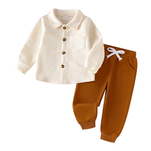 Toddler Boy Clothes Baby Outfits Fall Winter Long Sleeve Button
