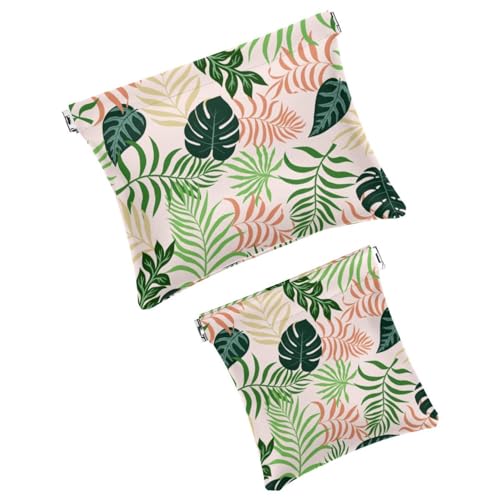 Borsa cosmetica tascabile con motivo volpe pastello borsa da trucco impermeabile mini da viaggio portatile senza cerniera chiusura automatica per cosmetici cuffie gioielli Multicolore