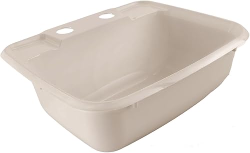 Miniatura 5 de RecPro Lavabo rectangular de baño para autocaravana  Fregadero de lavabo de un solo tazón  Fregadero para cámper  Plástico