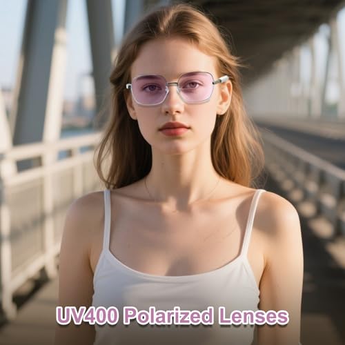 Image of GenXenon Smart Glasses, Blue Light Blocking Glasses for Men and Women, Photochromic Sunglasses, Built-in Mic & Speakers, Hands-Free Calling, Bluetooth Audio Glasses for Work /Travel, Voice Control