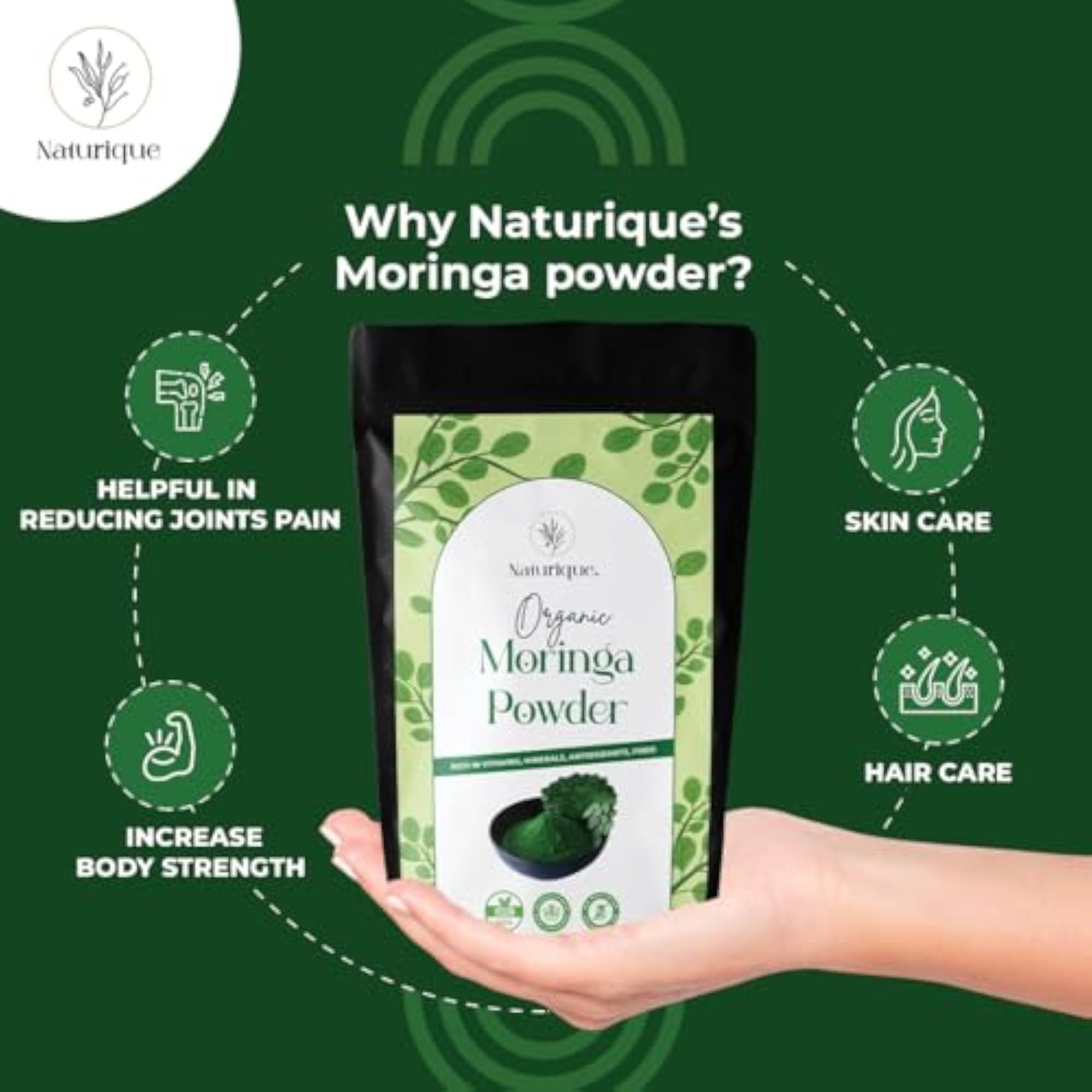 Ashwagandha and Moringa Herbal Wellness Pack, Daily Use